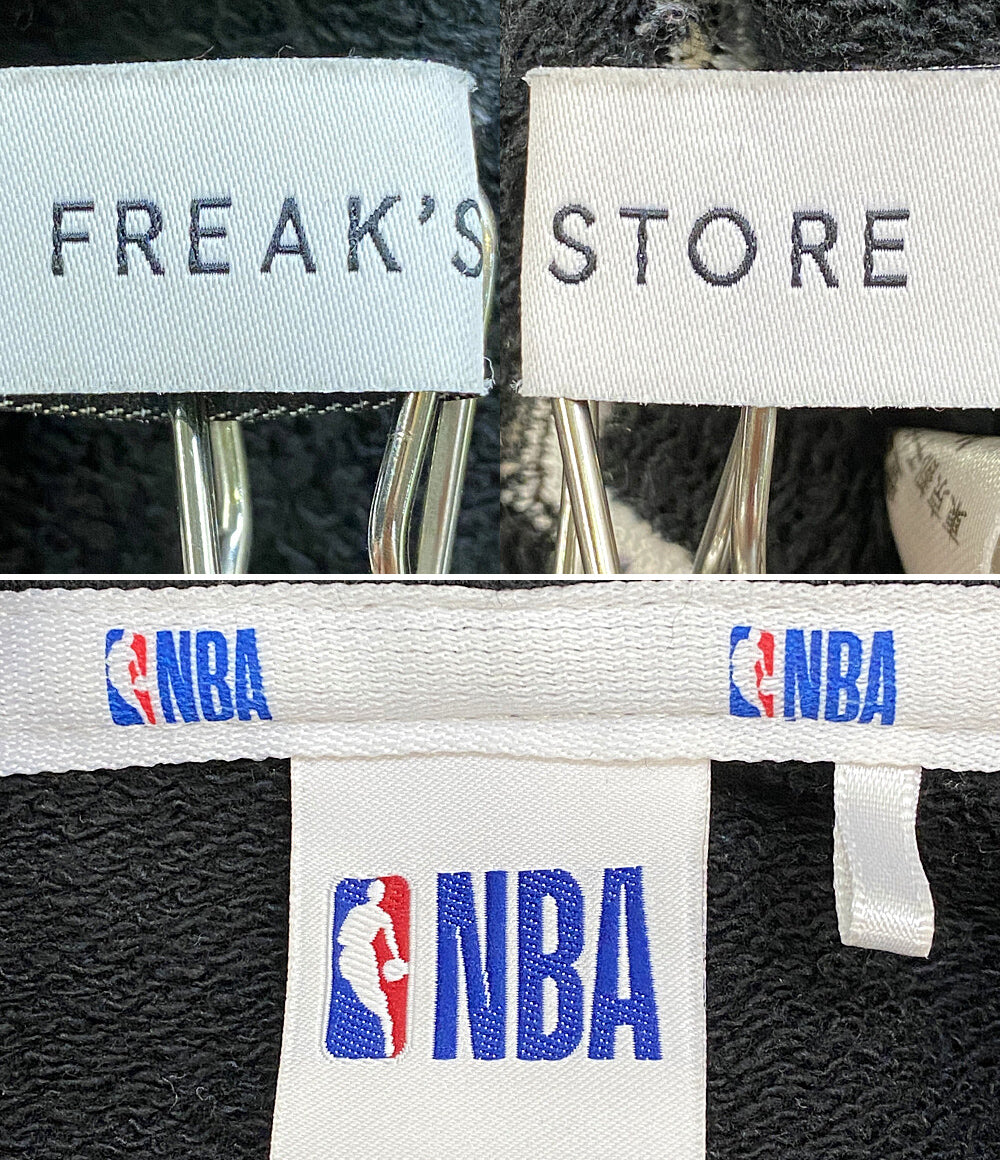 FREAK'S STORE パーカー NBAコラボ ブラック メンズ SIZE L フリークスストア