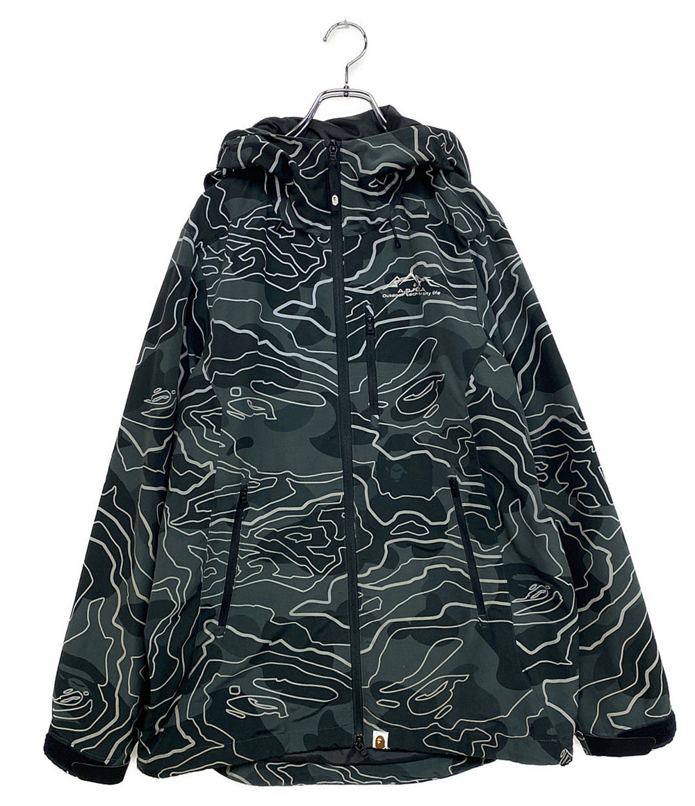 A BATHING APE レイヤードラインカモシェルジャケット メンズ SIZE M アベイシングエイプ