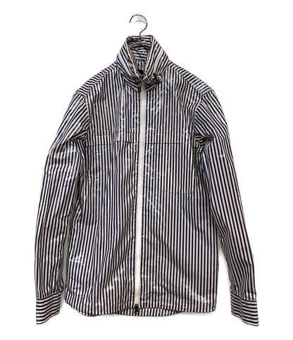 Z ZEGNA ジー・ゼニア ストライプコーティングジャケット メンズ SIZE S