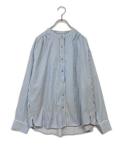 美品 PONT DE CHALONS ポンデシャロン 長袖シャツ ブラウス ストライプ 22580211 レディース SIZE F