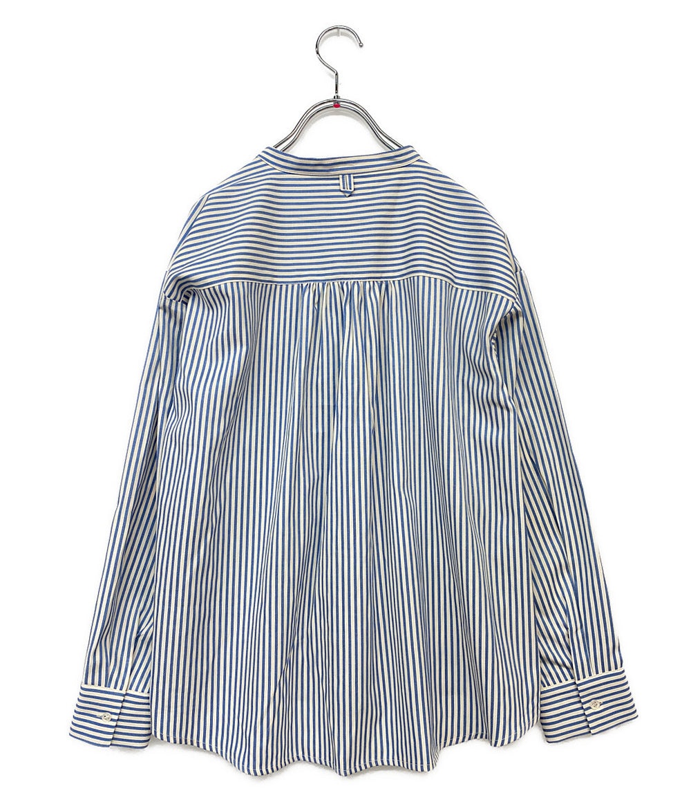 美品 PONT DE CHALONS ポンデシャロン 長袖シャツ ブラウス ストライプ 22580211 レディース SIZE F