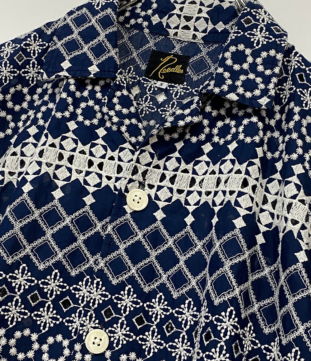 美品 NEEDLES 半袖シャツ Cabana ShirtーCotton Cloth メンズ SIZE S ニードルズ