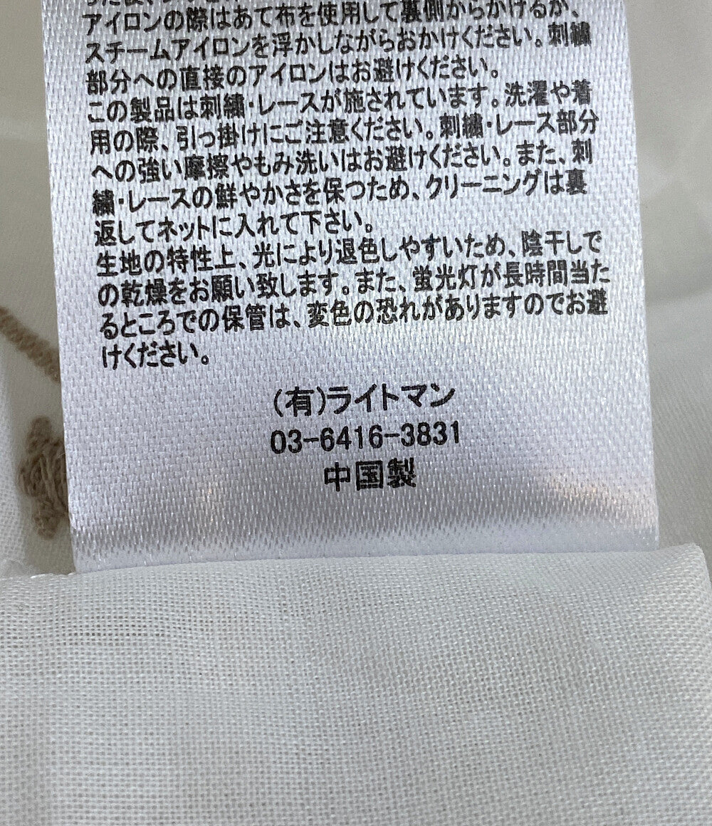美品 marble SUD マーブルシュッド ブラウス スズラン レース ホワイト 05GM069066 レディース SIZE -