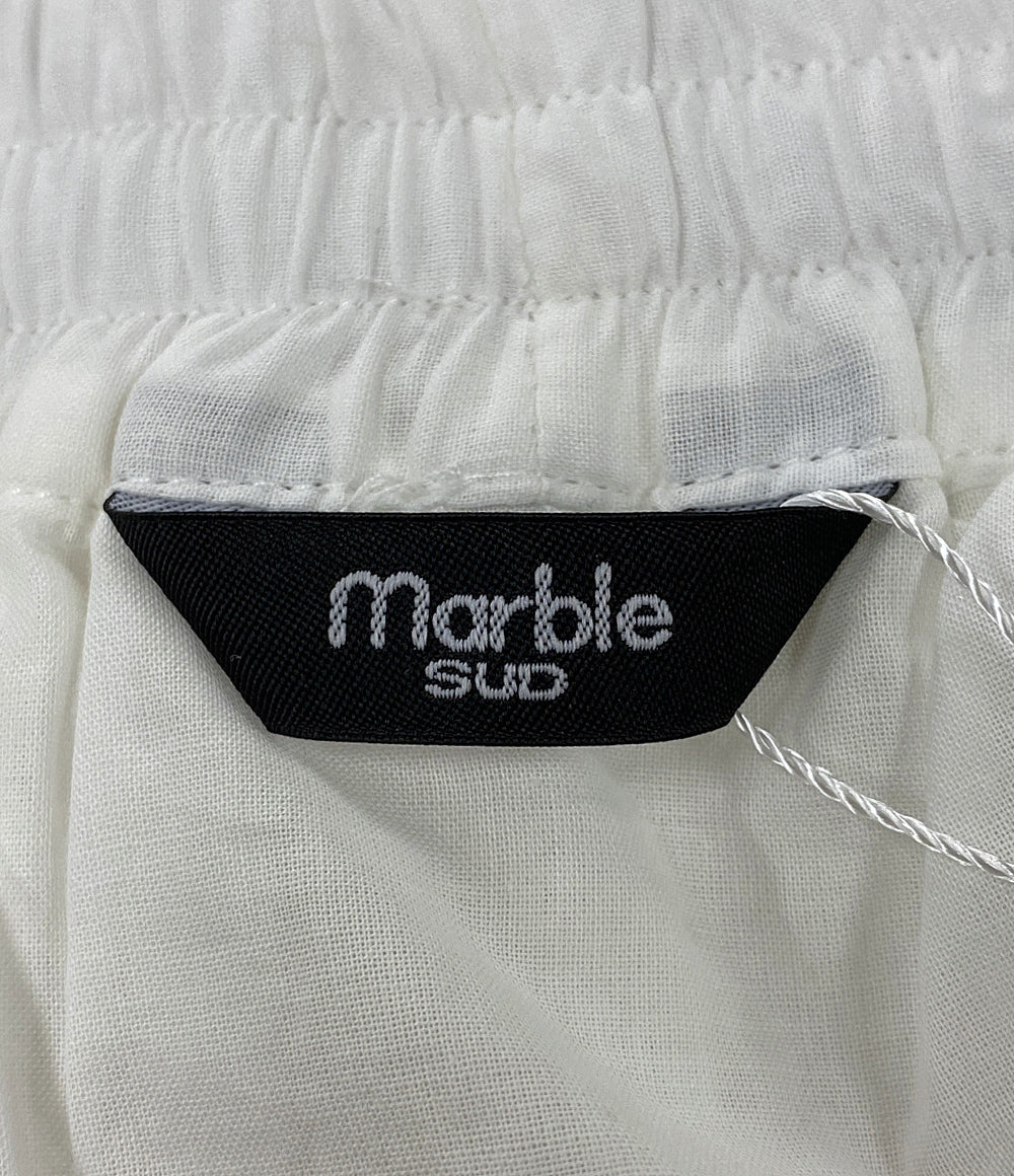 美品 marble SUD マーブルシュッド スズランレース ギャザースカート ホワイト 07GM069069 レディース SIZE -