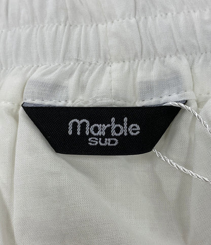 美品 marble SUD マーブルシュッド スズランレース ギャザースカート ホワイト 07GM069069 レディース SIZE -