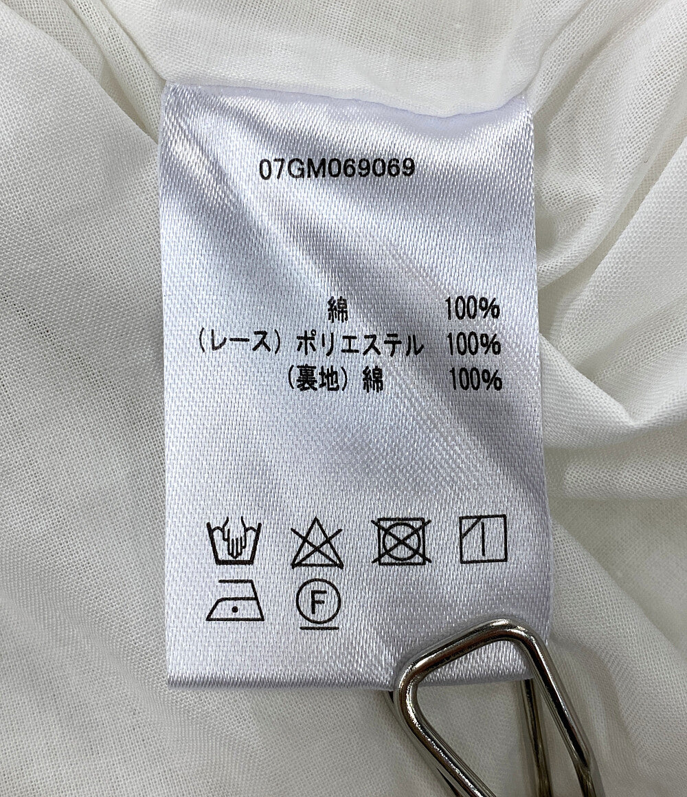 美品 marble SUD マーブルシュッド スズランレース ギャザースカート ホワイト 07GM069069 レディース SIZE -