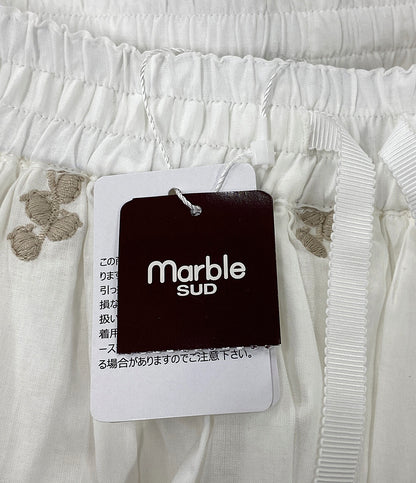 美品 marble SUD マーブルシュッド スズランレース ギャザースカート ホワイト 07GM069069 レディース SIZE -