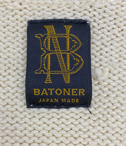 美品 BATONER バトナー ニット BN-17SM-006 アイボリー メンズ SIZE 3
