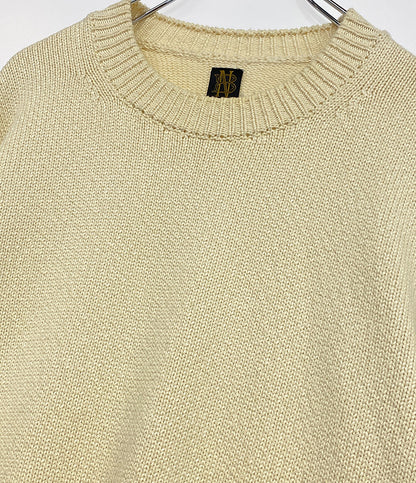 美品 BATONER バトナー ニット BN-17SM-006 アイボリー メンズ SIZE 3