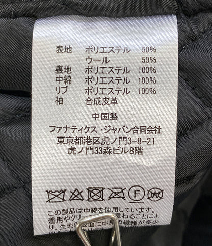 美品 Majestic／EXAMPLE エグザンプル スタジャン ブルゾン ブラック メンズ SIZE M マジェスティック