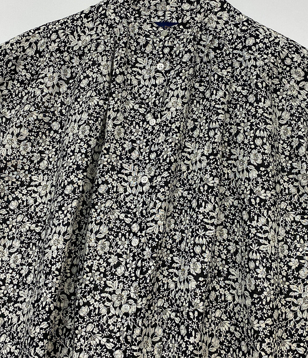 美品 Shower Party シャワーパーティー 半袖ワンピース ブラック 花 リバティ PY2622602 レディース SIZE 1
