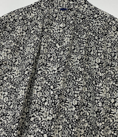 美品 Shower Party シャワーパーティー 半袖ワンピース ブラック 花 リバティ PY2622602 レディース SIZE 1
