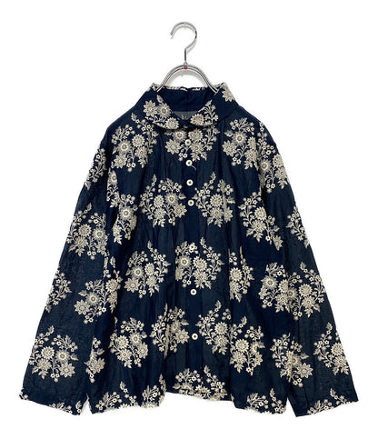 美品 Cotton House Aya castle combe garden 　 コットンハウスアヤ カッスルクームガーデン 長袖ブラウス 花 LVCB09049HM レディース SIZE M