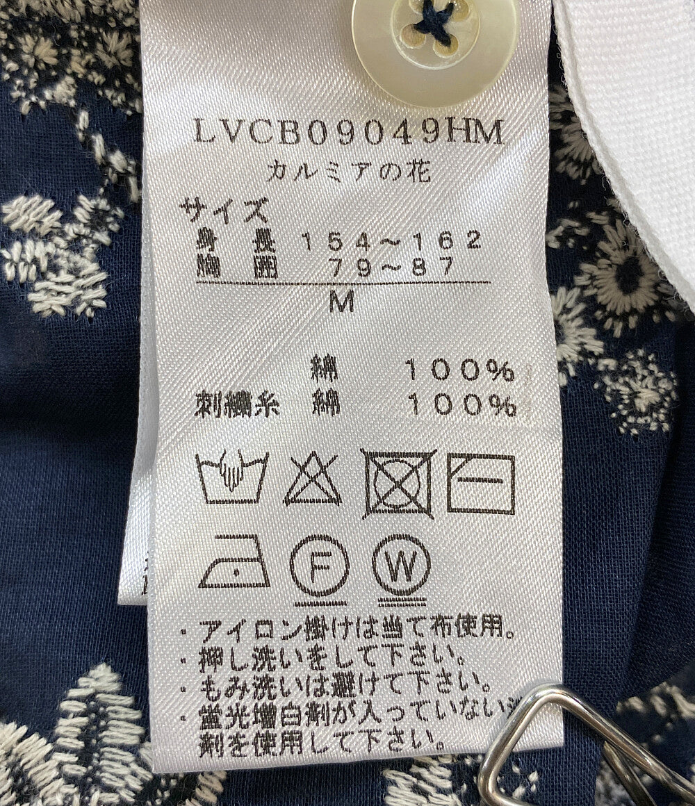 美品 Cotton House Aya castle combe garden 　 コットンハウスアヤ カッスルクームガーデン 長袖ブラウス 花 LVCB09049HM レディース SIZE M