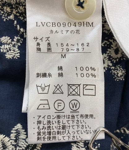 美品 Cotton House Aya castle combe garden 　 コットンハウスアヤ カッスルクームガーデン 長袖ブラウス 花 LVCB09049HM レディース SIZE M