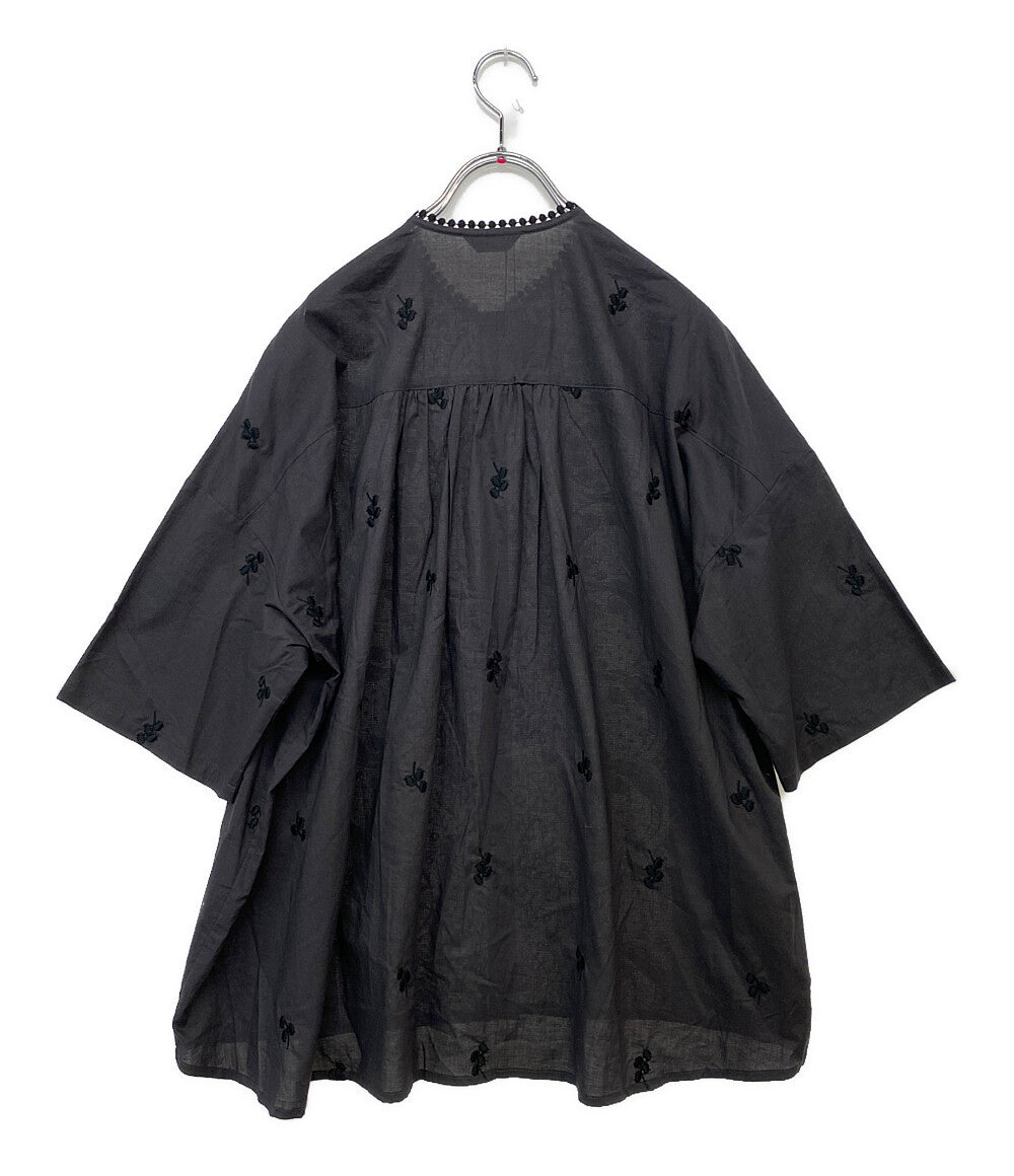 marble SUD マーブルシュッド ブラウス スズラン レース ブラック 05GM069066 レディース SIZE -