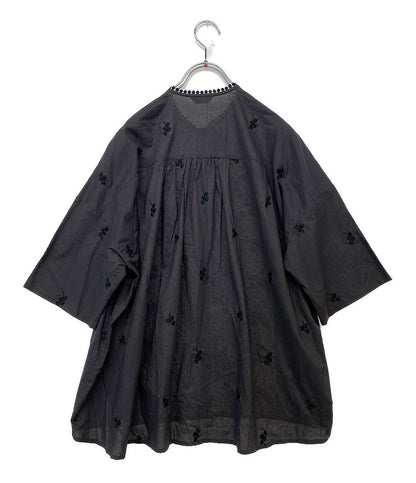 marble SUD マーブルシュッド ブラウス スズラン レース ブラック 05GM069066 レディース SIZE -