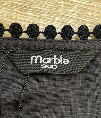 marble SUD マーブルシュッド ブラウス スズラン レース ブラック 05GM069066 レディース SIZE -