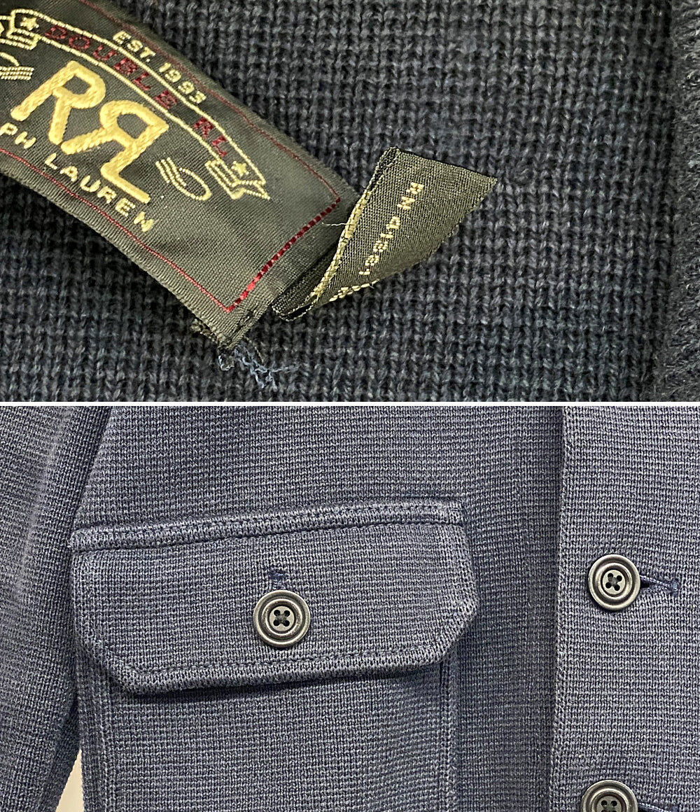 RRL RALPH LAUREN 厚手カーディガン グレー メンズ SIZE S ダブルアールエル