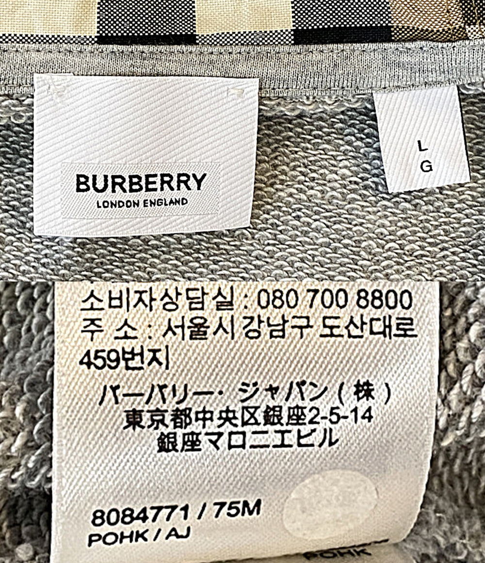 美品 BURBERRY London パーカー グレー 8084771 メンズ SIZE L バーバリーロンドン