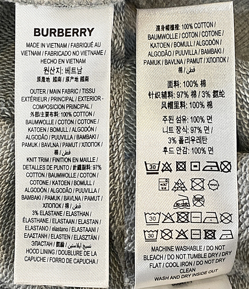 美品 BURBERRY London パーカー グレー 8084771 メンズ SIZE L バーバリーロンドン