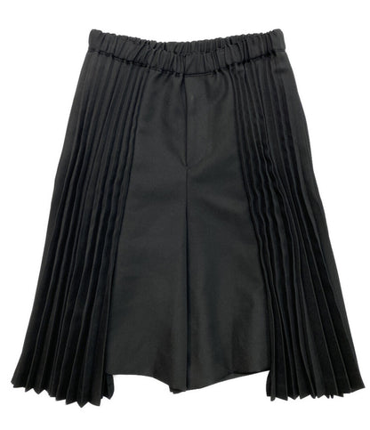 BLACK COMME des GARCONS ハーフパンツ ブラック プリーツ 1Q-P012 メンズ SIZE XS ブラックコムデギャルソン
