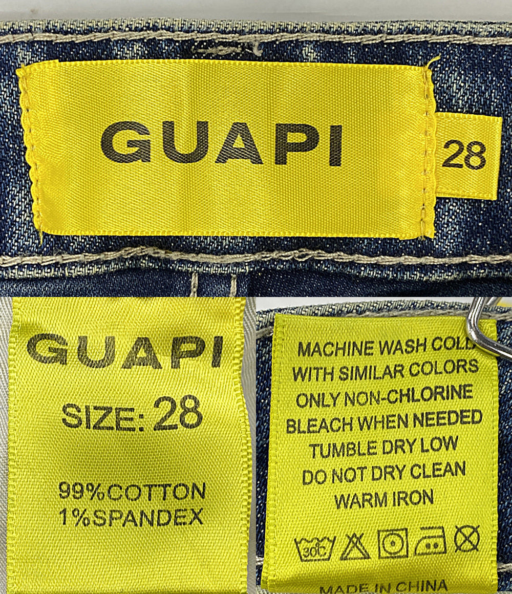 GUAPI グアピ デニムパンツ インディゴ スキニー メンズ SIZE 28