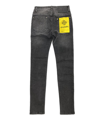 美品 GUAPI グアピ デニムパンツ ブラック スキニー メンズ SIZE 28