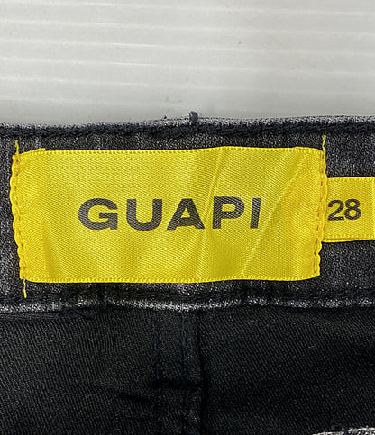 美品 GUAPI グアピ デニムパンツ ブラック スキニー メンズ SIZE 28