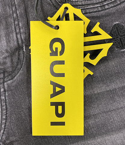美品 GUAPI グアピ デニムパンツ ブラック スキニー メンズ SIZE 28