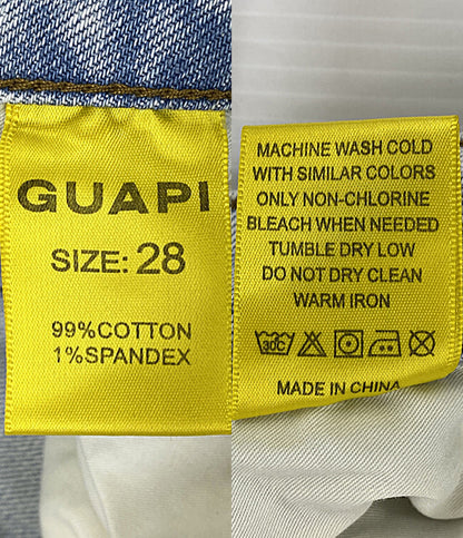 美品 GUAPI グアピ デニムパンツ ブルー メンズ SIZE 28