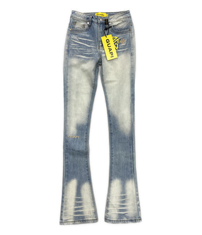 美品 GUAPI グアピ デニムフレアパンツ ライトブルー スキニー メンズ SIZE 28