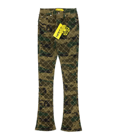 GUAPI グアピ デニムパンツ カモ ラインストーン メンズ SIZE 28