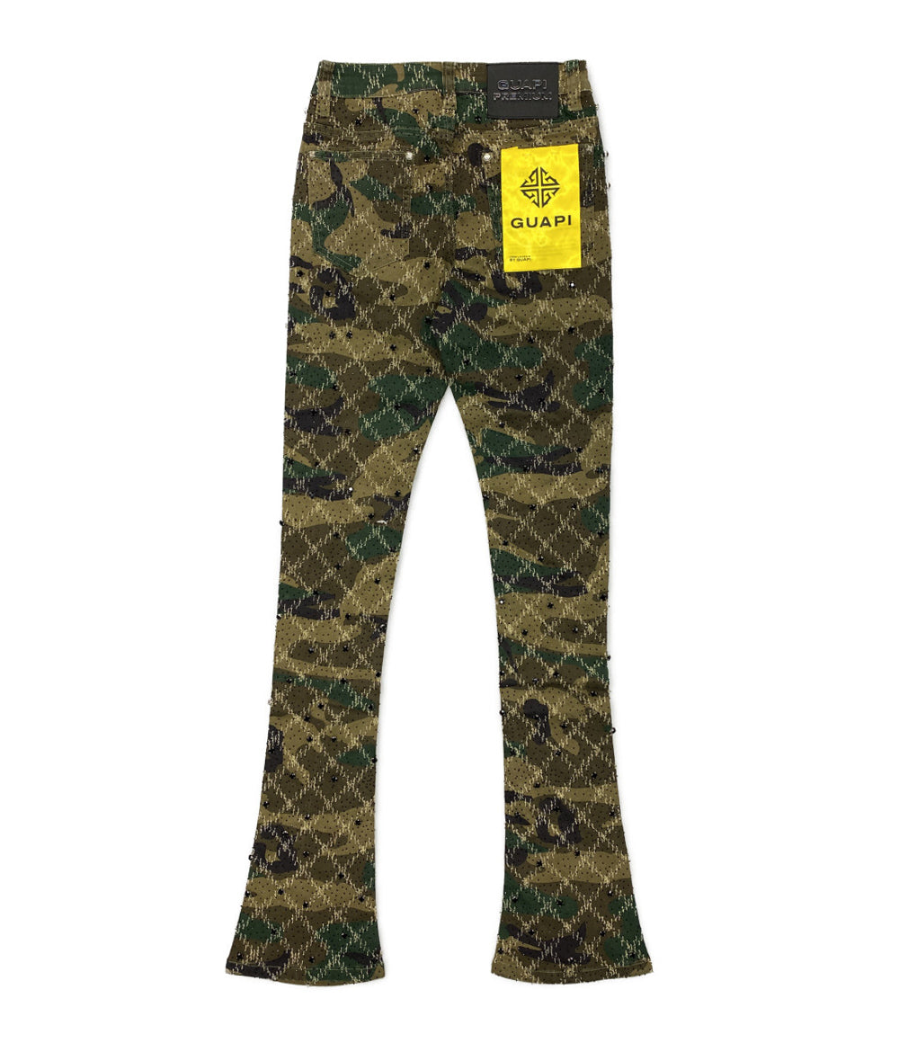 GUAPI グアピ デニムパンツ カモ ラインストーン メンズ SIZE 28