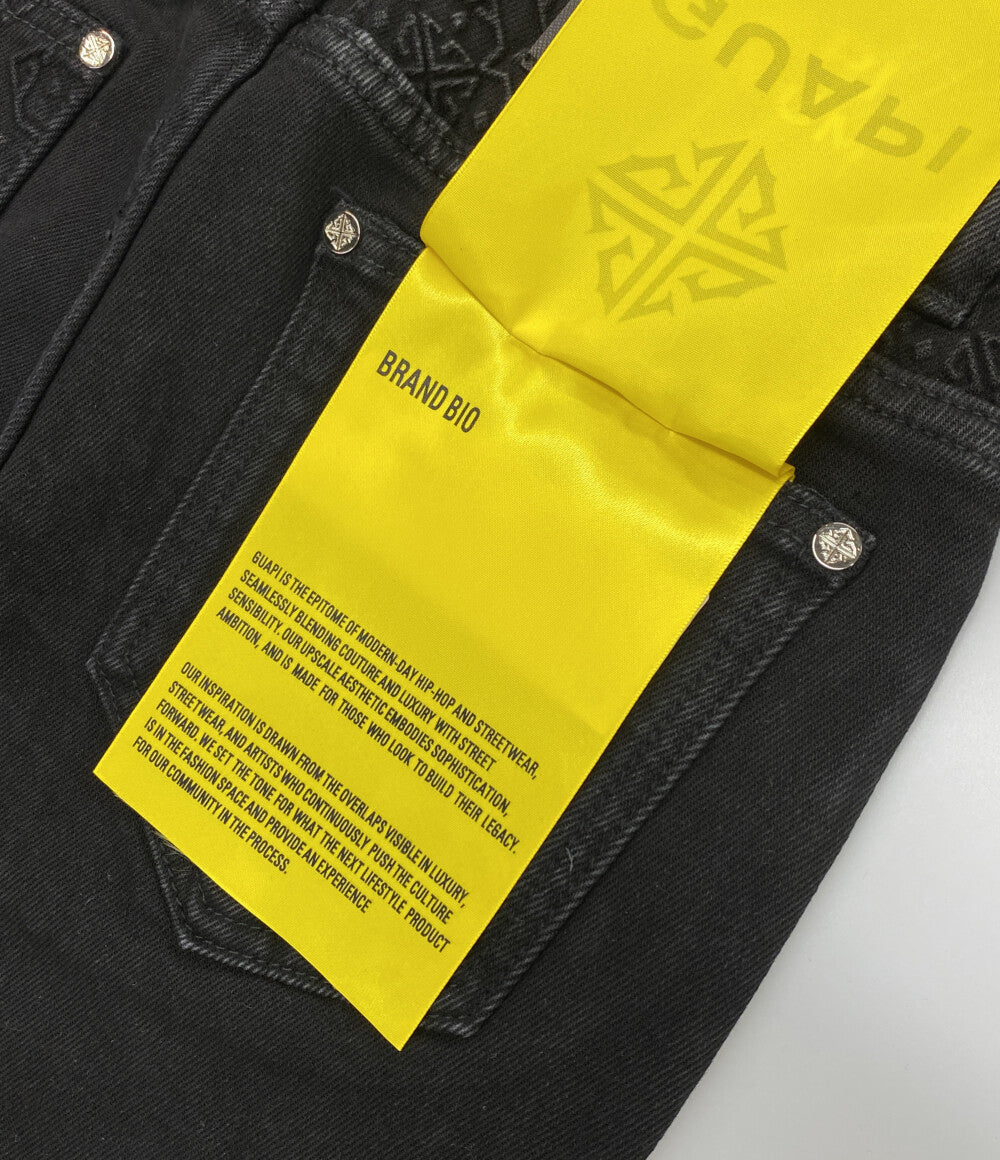 GUAPI グアピ デニムパンツ ブラック メンズ SIZE 28