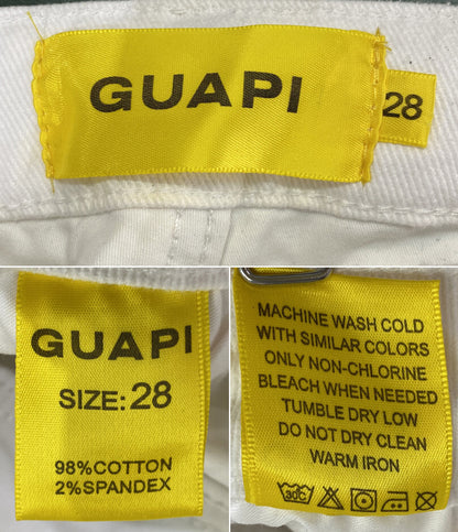 GUAPI グアピ デニムパンツ ホワイト メンズ SIZE 28