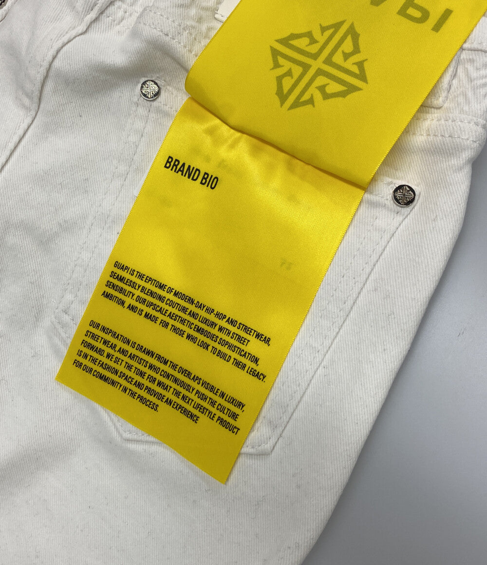 GUAPI グアピ デニムパンツ ホワイト メンズ SIZE 28