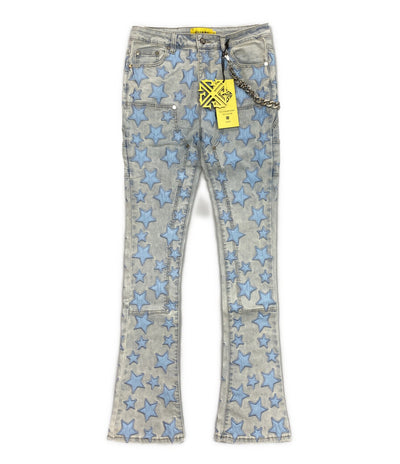GUAPI グアピ デニムパンツ ブルー スター メンズ SIZE 32