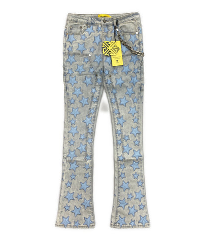GUAPI グアピ デニムパンツ ブルー スター メンズ SIZE 32