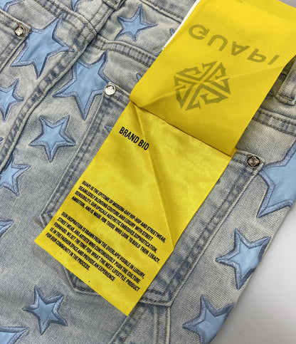 GUAPI グアピ デニムパンツ ブルー スター メンズ SIZE 32