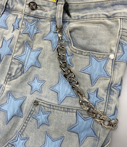 GUAPI グアピ デニムパンツ ブルー スター メンズ SIZE 32