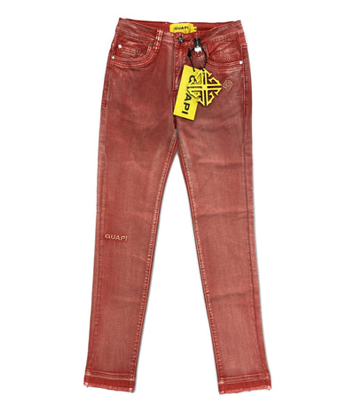 美品 GUAPI グアピ デニムパンツ スキニー レッド メンズ SIZE 28