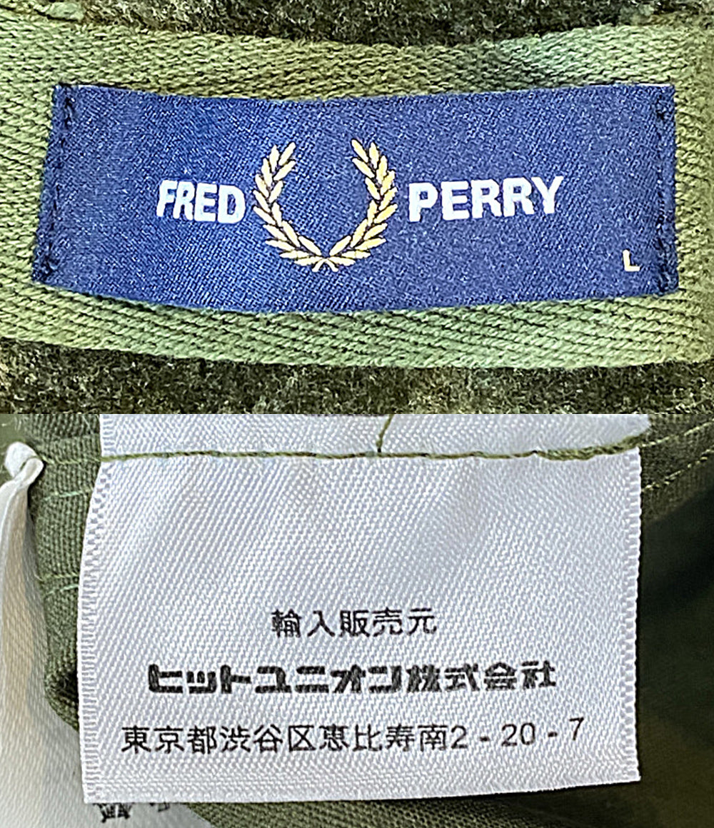 FRED PERRY モッズコート J6525 カーキ インナー分離 メンズ SIZE L フレッドペリー