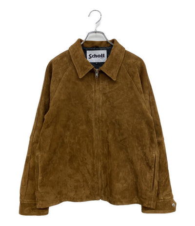 SCHOTT ライダースジャケット やぎ革スエード ブラウン 782-6150008 メンズ SIZE M ショット
