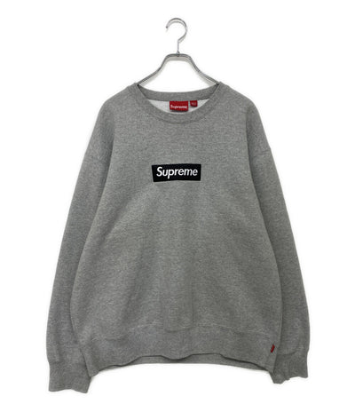 Supreme スウェット Box Logo Crewneck Heather Grey Sweat メンズ SIZE L シュプリーム