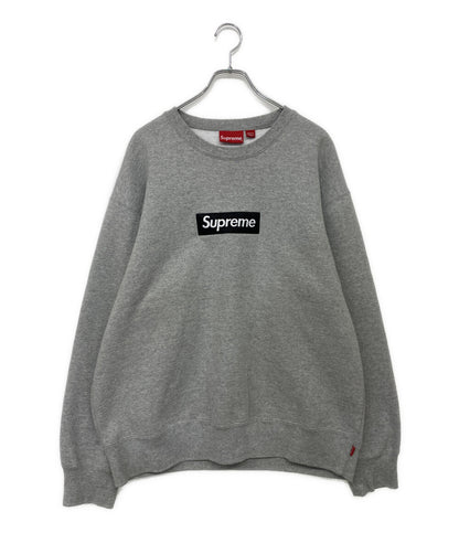 Supreme スウェット Box Logo Crewneck Heather Grey Sweat メンズ SIZE L シュプリーム