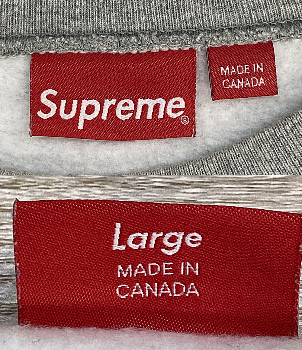 Supreme スウェット Box Logo Crewneck Heather Grey Sweat メンズ SIZE L シュプリーム