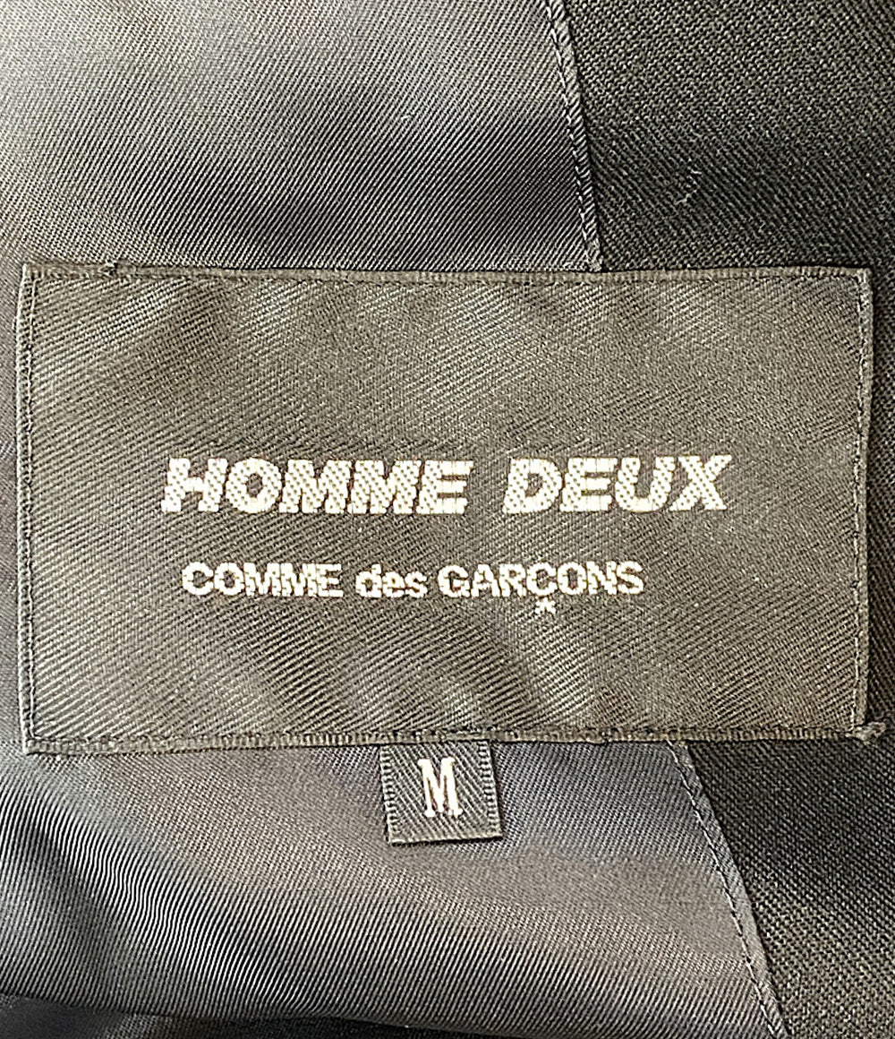 COMME des GARCONS HOMME DEUX テーラードジャケット ジップアップ ウール DP-J046 AD2025 メンズ SIZE M コムデギャルソンオムドゥ