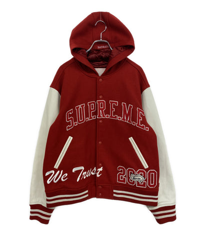 Supreme ジャケット king hooded varsity JKT フード 20FW メンズ SIZE L シュプリーム