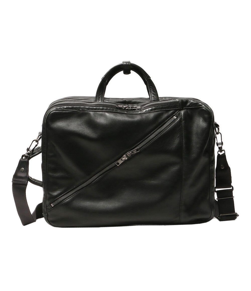 LUGGAGE LABEL ブリーフケース 3way レザー ブラック メンズ ラゲッジレーベル